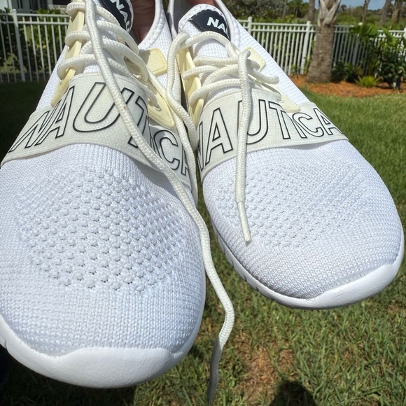 Nautica Anokin Cream / White Athletic Shoes SZ 8 - Picture 7 of 12